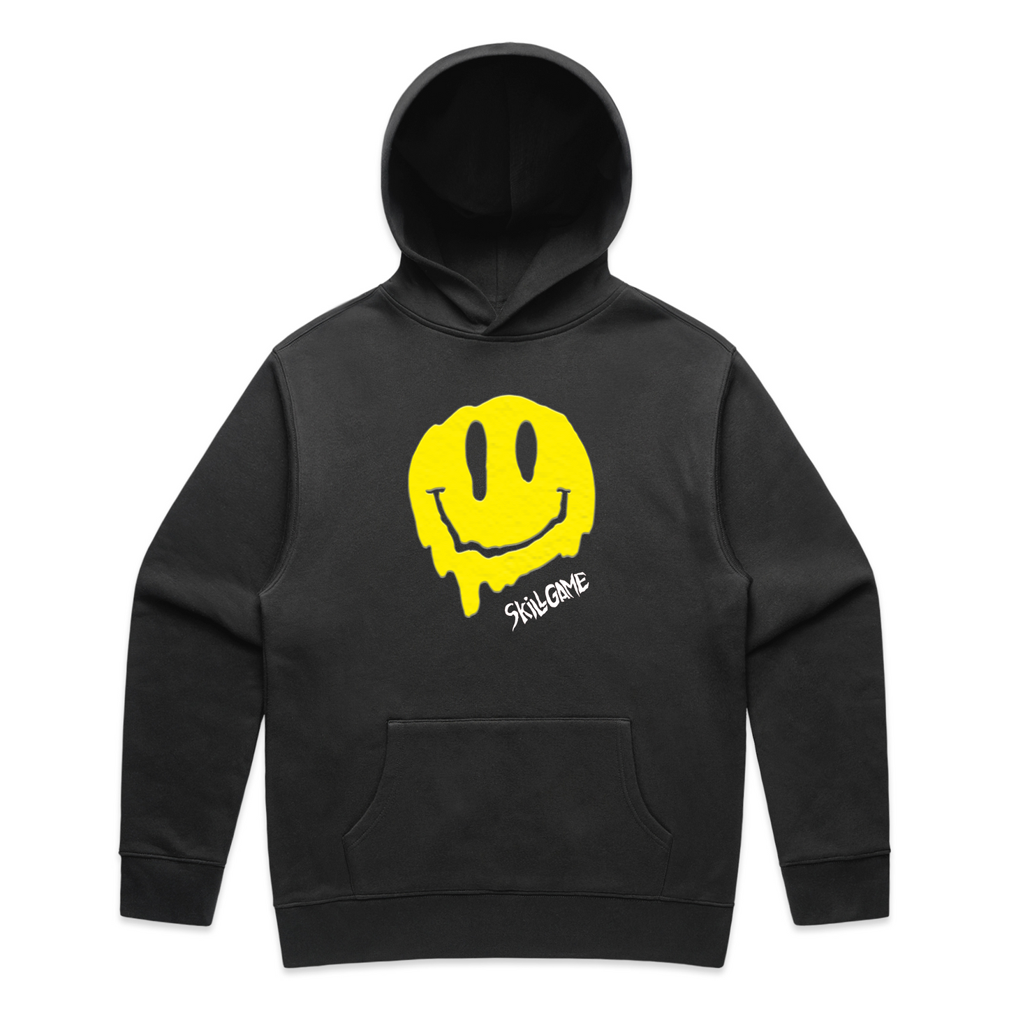 Skill Game Smiley Hoodie | Vintage Black